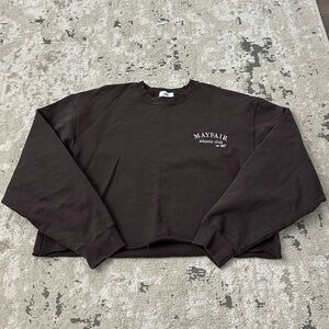 The Mayfair Group athletic club brown crewneck size large